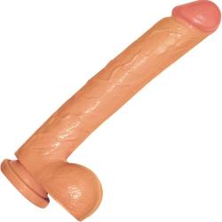 RealSkin All American Ultra Whoppers Massive Straight Dong, 11 Inch, Flesh