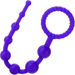 CalExotics Booty Call X10 Silicone Anal Beads, 10 Inch, Purple