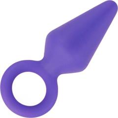 Luxe Candy Rimmer Silicone Butt Plug, 3 Inch, Purple
