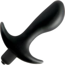 Anal Fantasy Collection Silicone Vibrating Perfect Plug, 4.75 Inch, Black