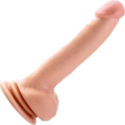 Basix Rubber Works Suction Cup Thicky Dong, 9 Inch, Flesh