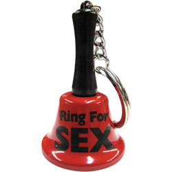 Ozze Creations Sexy Time Keychain Bell Playful Novelties, Red