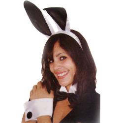 Jacobson Deluxe Sexy Bunny Set, One Size, Black/White