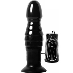 Adam and Eve Thrusting Anal Vibrator, 6.5 Inch, Black