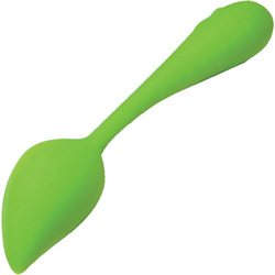 Bloom by Leaf - Rechargeable Silicone Vibrator, 6.5 Inch, Green