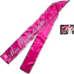 Miss Bachelorette Party Sash, 6 ft, Pink