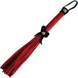 Ruff Doggie Love Knot Flog-Her Flogger, 12 Inch, Red with Black Bow