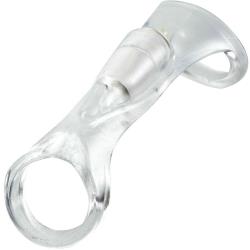 Fantasy X-tensions Vibrating Cock Sling, 5.5 Inch, Clear