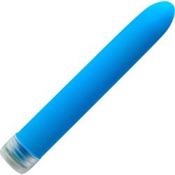 Neon Luv Touch Smooth Intimate Vibrator, 6.75 Inch, Blue