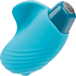 Key by Jopen Aries Silicone Vibrating Finger Massager, 2.25 Inch, Blue