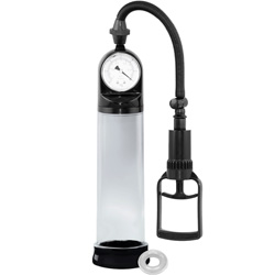 Performance VX2 Penis Pump with Gauge, 7.75 Inch by 2.5 Inch, Clear