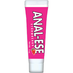 Anal-Ese Flavored Desensitizing Lubricant, 0.5 ounce (15 g), Strawberry