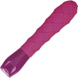 Key by Jopen Ceres Lace Premium Silicone Vibrator, 7.5 Inch, Raspberry Pink