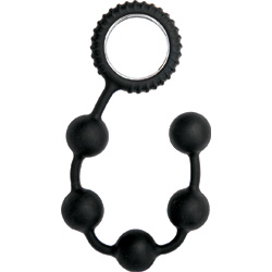 Sinful Anal Beads, 12 Inch, Black