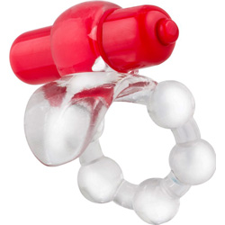 Screaming O Overtime Vibrating Erection Ring, Red