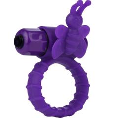 Posh 10-Function Flutter Enhancer - Vibrating Silicone Cockring, Purple