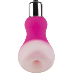 Posh Tease Silicone Ice Vibrating Intimate Massager, 2.5 Inch, Pink