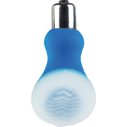 Posh Wave Silicone Ice Vibrating Intimate Massager, 2.5 Inch, Blue