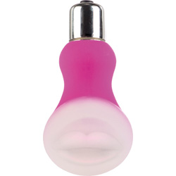 Posh Kiss Silicone Ice Vibrating Intimate Massager, 2.5 Inch, Pink