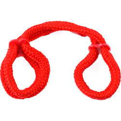 Fetish Fantasy Series Silk Rope Love Cuffs, Red