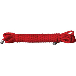 Ouch! Kinbaku Rope for BDSM Play, 32.8 Feet, Red