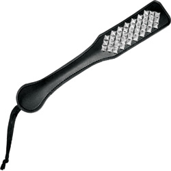 Sex and Mischief Studded Paddle, 12 Inch, Black