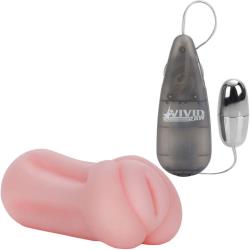 CalExotics Vivid Raw Cock Tease Vibrating Masturbator, Pink