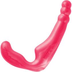 Platinum Silicone Gal Pal Strapless Strap-On Dong, 8 Inch, Pink