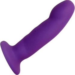 Luxe CiCi G-Spot Silicone Dildo, 6.5 Inch, Purple