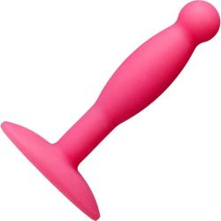 Platinum Silicone the MINIS Smooth Anal Plug, 3.5 Inch, Pink