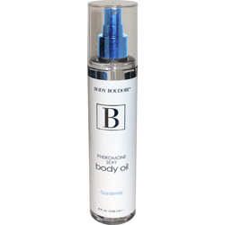 Body Boudoir Pheromone Sexy Body Oil for Sensual Massage, 8 fl.oz (236 mL), Gardenia