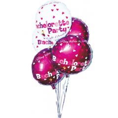 Bachelorette Party Foil Balloons Set 9 Pieces, Assorted Colors