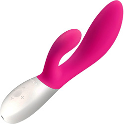 LELO Ina Wave Rechargeable Silicone Vibrator, 7.75 Inch, Cerise