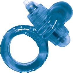 Clit Buddy 2 Rocky Rabbit Vibrating Cockring for Couples, Blue