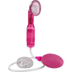 CalExotics Original Vibrating Clitoral Pump with 2 Silicone Sleeves, Pink