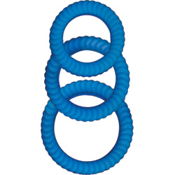 Ram Ultra Cocksweller Silicone Cockring, Blue