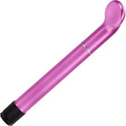 California Exotics Clit O Riffic G-Spot Intimate Vibrator, 7.5 Inch, Metallic Pink