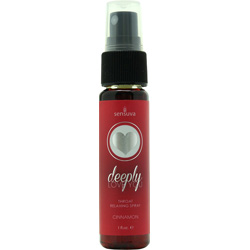 Sensuva Deeply Love You Throat Relaxing Spray, 1 fl.oz (30 mL), Cinnamon