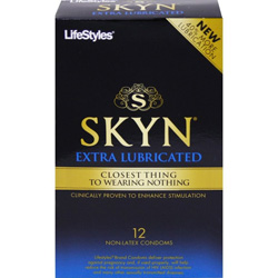 LifeStyles SKYN Extra Lubricated Condoms, 12 Pack