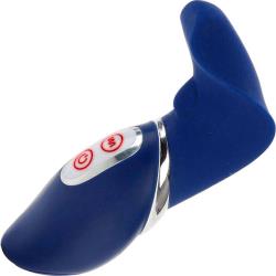 7 Function Silicone Luxe Epiphany Vibrating Massager, 5.25 Inch, Blue