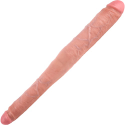 King Cock Tapered Double Dildo, 16 Inch, Flesh