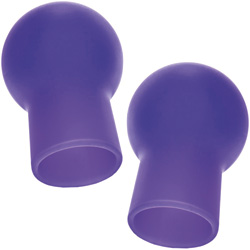 CalExotics Nipple Play Advanced Silicone Nipple Suckers, Purple