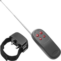 Master Series Cock Shock Remote CBT Electric Cock Ring, Black
