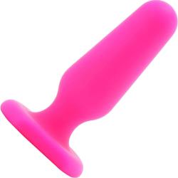 Hustler All About Anal Seamless Silicone Butt Plug, 3 Inch, Pink