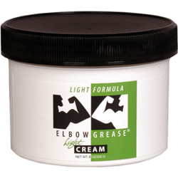 Elbow Grease Light Cream Personal Lubricant, 9 oz (254 g) Jar