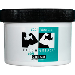 Elbow Grease Cool Cream Personal Lubricant, 9 oz (254 g) Jar