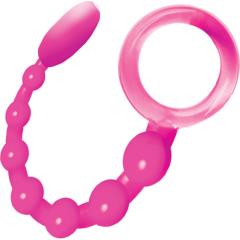Wet Dreams Sex Snake Vibrating Anal Beads, Pink Passion