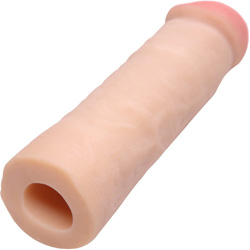 Size Matters 2 Inch Extra Length Thick Penis Extension, 8.5 Inch, Flesh