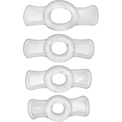 Size Matters Endurance Penis Ring Set, Clear