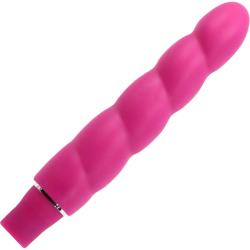 Luxe Anastasia Silicone Vibrator, 6.5 Inch, Pink
